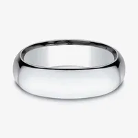 Mens 14K Gold 7MM Light Comfort-Fit Wedding Band