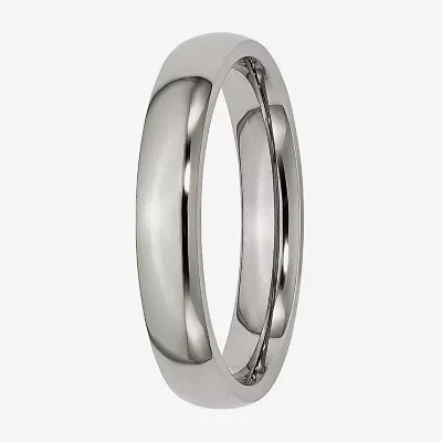 Mens 4Mm Titanium Wedding Band