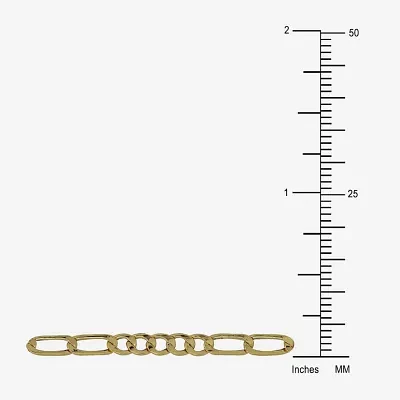 10K Yellow Gold 2.9mm 18" Hollow Figaro Chain