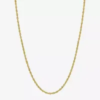 Made in Italy 18K Gold Inch Solid Singapore Chain Necklace