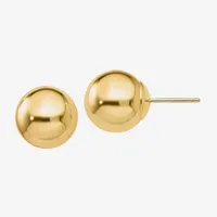 14K Gold 10mm Ball Stud Earrings