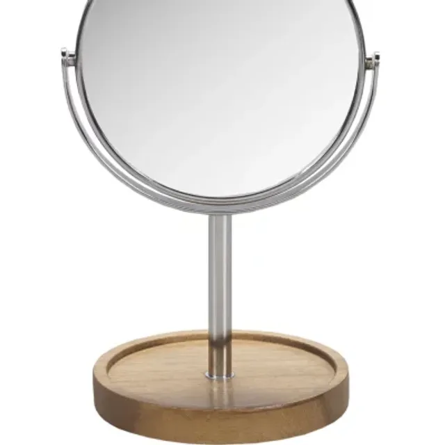 Small Mirror with Stoneware Base