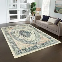 Maples Willa Distressed Persian Stain Resistant Indoor Rectanglar Area Rug