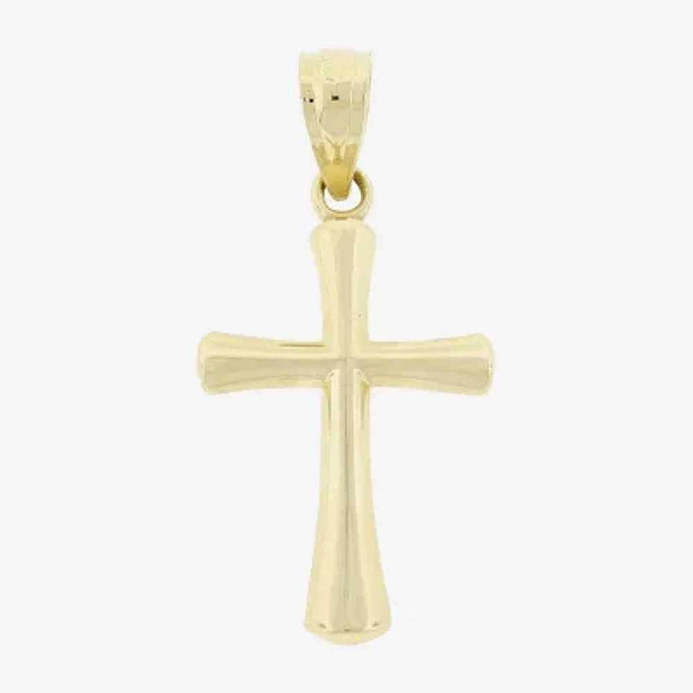 14K Gold Cross Charm