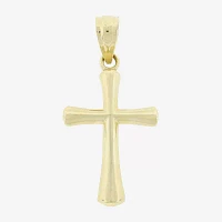 14K Gold Cross Charm 