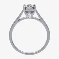 (H-I / I1) Womens 1/2 CT. T.W. Lab Grown White Diamond 10K Gold Round Solitaire Engagement Ring