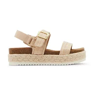 Madden Girl Luka Little & Big  Girls Slingback Strap Footbed Sandals