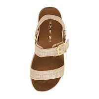 Madden Girl Luka Little & Big  Girls Slingback Strap Footbed Sandals