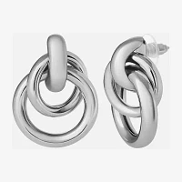 JS Jessica Simpson Silver Tone Drop Earrings