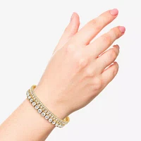 JS Jessica Simpson Gold Tone 3-pc. Glass Bracelet Set