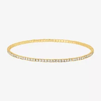JS Jessica Simpson Gold Tone 3-pc. Glass Bracelet Set