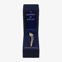 Sparkle Allure 14K Gold Over Brass Bangle Bracelet