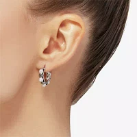 White Cultured Freshwater Pearl Sterling Silver 19.2mm Hoop Earrings