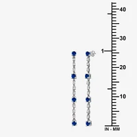 Womens Diamond Accent Gemstone 10K Gold Drop Earrings