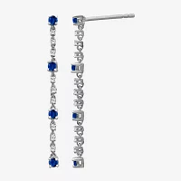 Womens Diamond Accent Gemstone 10K Gold Drop Earrings