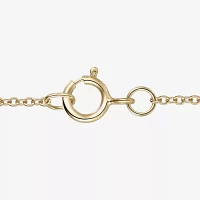 Yes Please! Womens Lab Created Green Emerald 14K Gold Over Silver Sterling Silver Pendant Necklace
