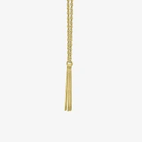 Personalized 14K Gold Over Sterling Silver Vertical Bar Name Pendant Necklace