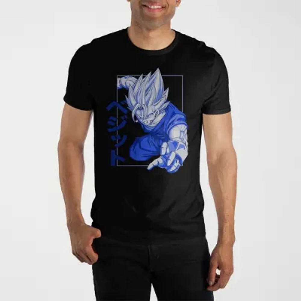 Novelty Mens Crew Neck Short Sleeve Relaxed Fit Anime Dragon Ball Z Graphic T-Shirt