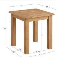 Carlbach Outdoor Teak 22" Side Table