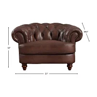 Newport Roll Arm Upholstered Accent Chair