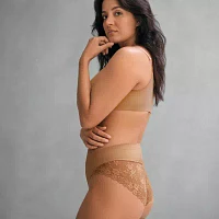 Ambrielle Seamless  Lace High Cut Panty 12p050