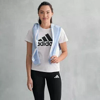 adidas Essentials High Rise 3 Stripes Cotton Full Length Leggings