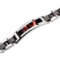 Star Wars® Two-Tone Stainless Steel Black IP Episode VII Kylo Ren ID Link Bracelet