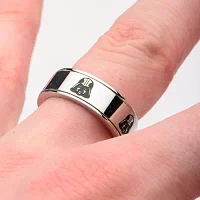 Star Wars® Stainless Steel Darth Vader Spinner Ring