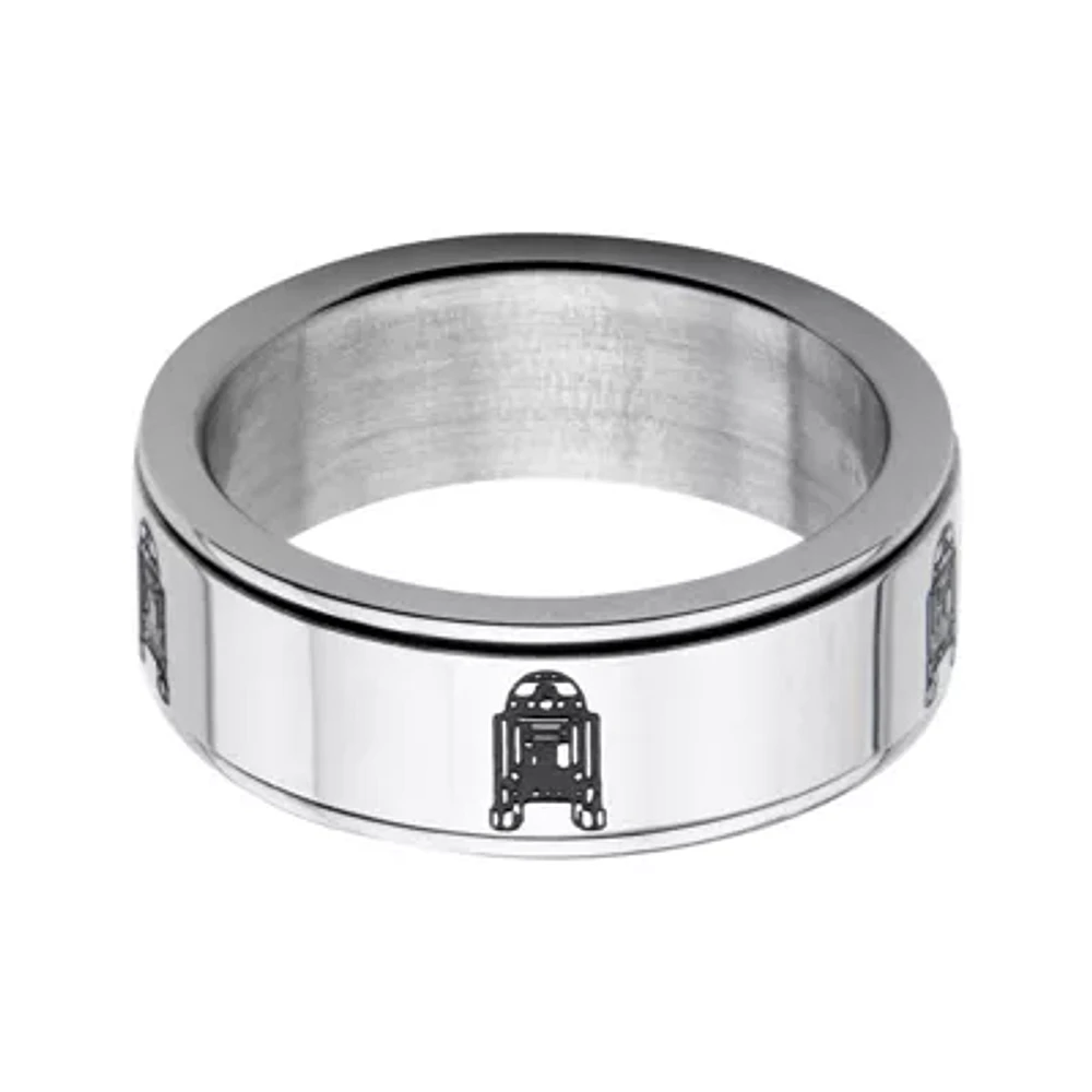 Star Wars® Stainless Steel R2D2 Spinner Ring