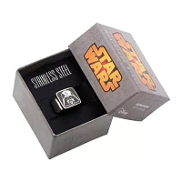 Star Wars® Stainless Steel Darth Vader Square Top Ring