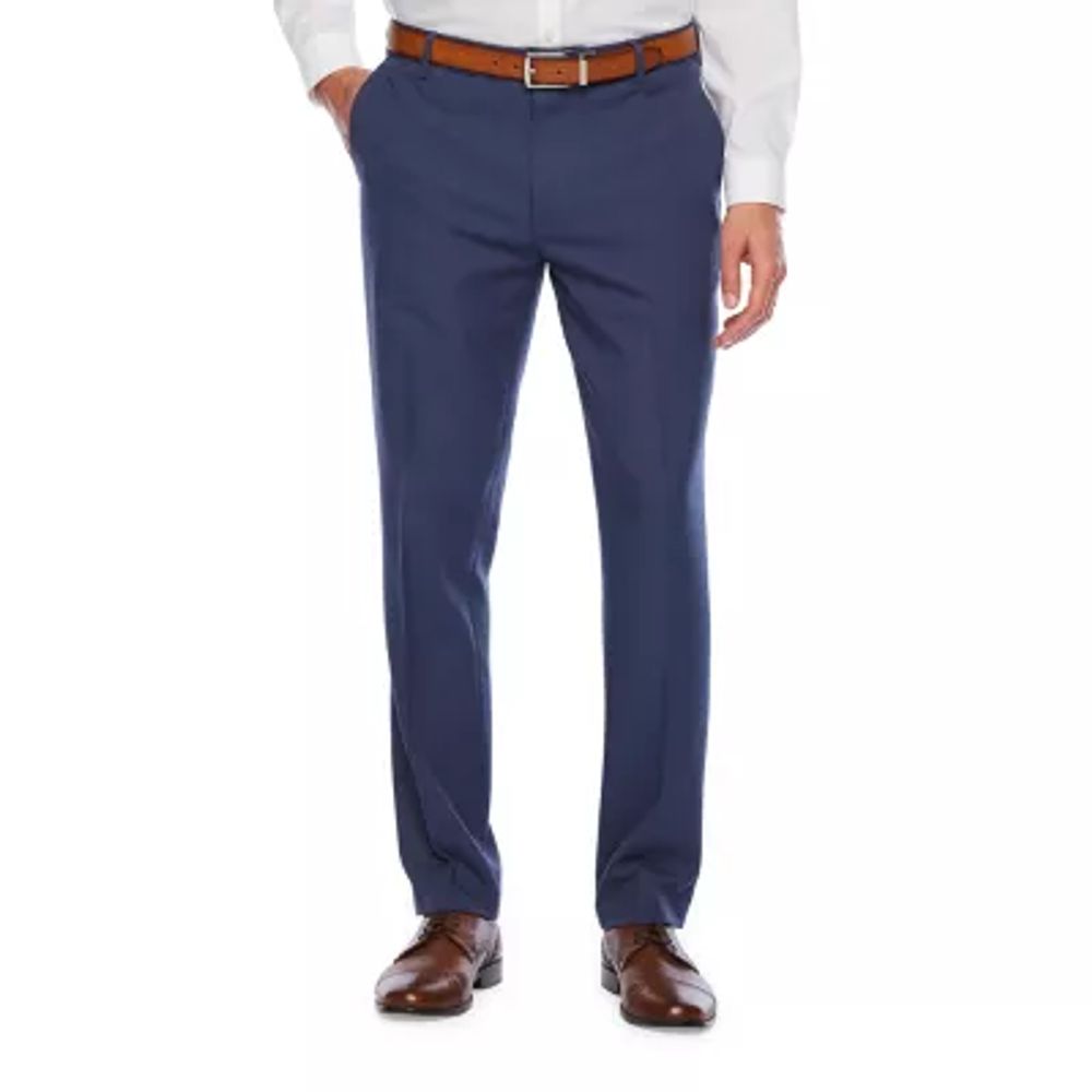 Van Heusen Traveler Slim Fit Mens Flat Front Pant