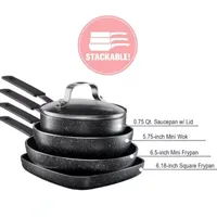 Granitestone 5-pc. Mini Stackmaster Cookware Set