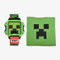 Minecraft Boys Digital Multicolor 2-pc. Watch Boxed Set Min40021jc21