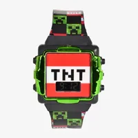 Minecraft Boys Digital Multicolor Strap Watch Min4068jc