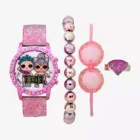 LOL Girls Digital Multicolor 4-pc. Watch Boxed Set Lol40147jc21