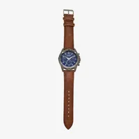 Geneva Mens Brown Strap Watch Mac8067jc