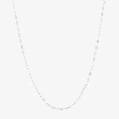 Silver Treasures Made Italy Sterling 16-20" Mirror Chain Necklace