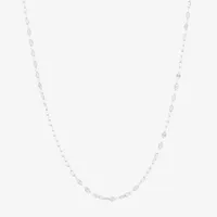 Silver Treasures Made Italy Sterling 16-20" Mirror Chain Necklace