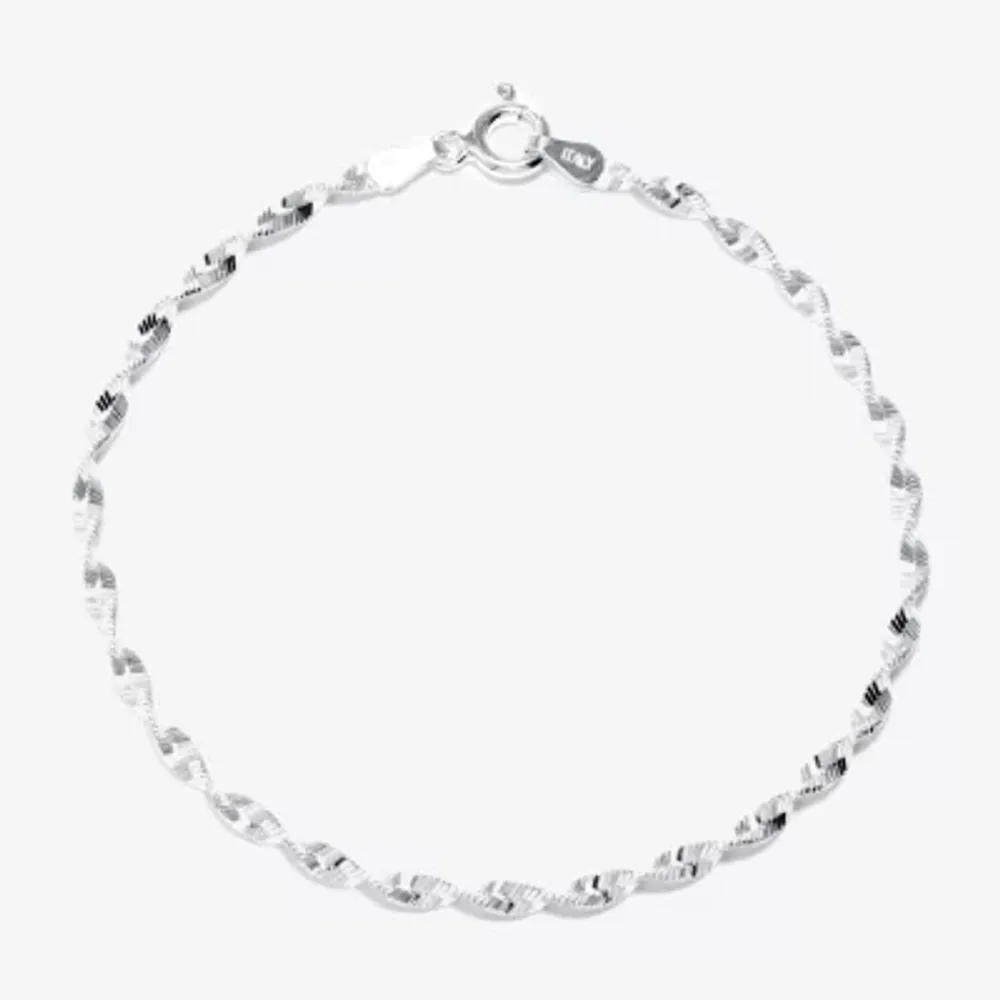 Silver Treasures Sterling Silver Chain Bracelet