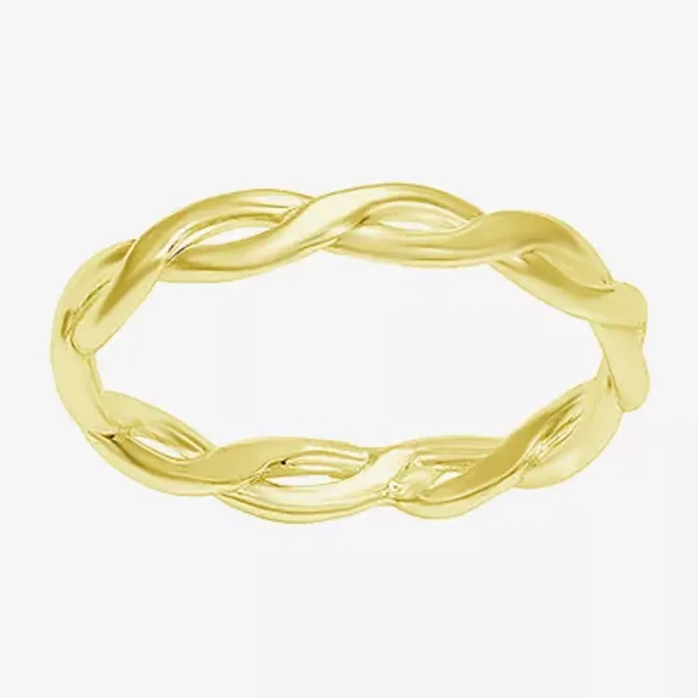 Itsy Bitsy 14K Gold Over Silver Delicate Band