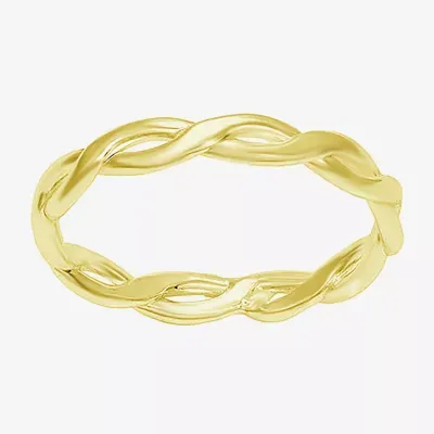 Itsy Bitsy 14K Gold Over Silver Delicate Band