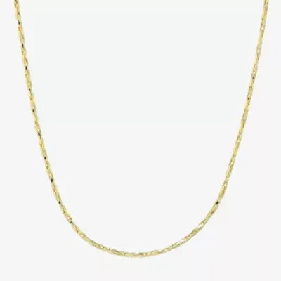 Silver Reflections 24K Gold Over Brass 18-30" Chain Necklace