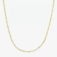 Silver Reflections 24K Gold Over Brass 18-30" Chain Necklace