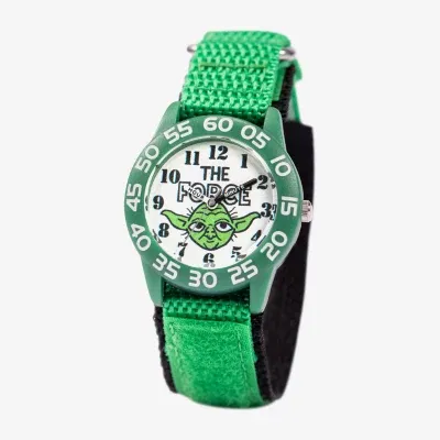 Disney Star Wars Boys Green Strap Watch Wds001072