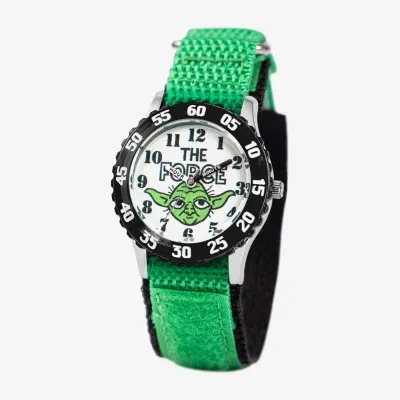 Disney Star Wars Boys Green Strap Watch Wds001078