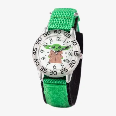 Disney Star Wars Boys Green Strap Watch Wds001094