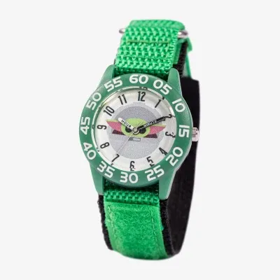 Disney Star Wars Boys Green Strap Watch Wds001097