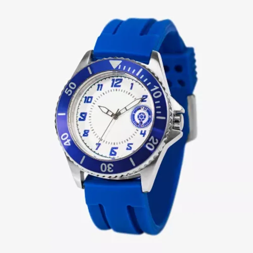 Disney Star Wars Mens Blue Strap Watch Wds001108