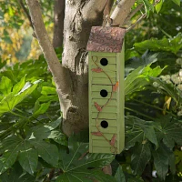 Glitzhome 18in Distressed Solid Wood Bird Houses