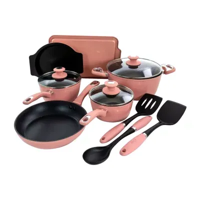 Oster 12-pc. Aluminum Dishwasher Safe Cookware Set